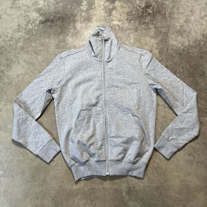 Fiorucci Sweatshirt Mens Large Gray Long Sleeve Graphic Back‎ High Neck Retro